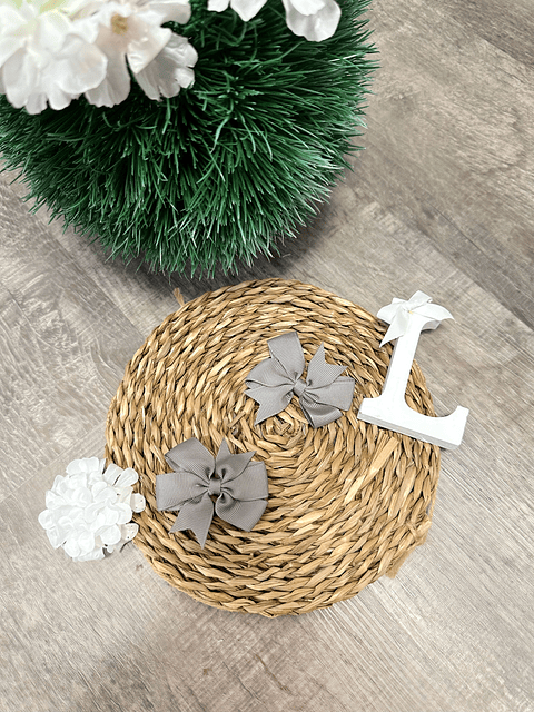 Laço Fita Midi | Cinzento