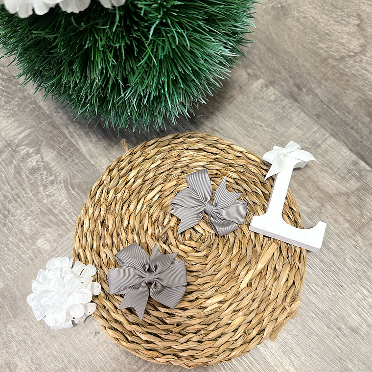 Laço Fita Midi | Cinzento 1