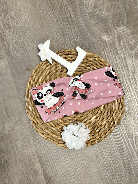 Fita “Twist” Pandinha | 6-12m