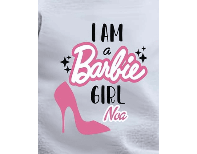 Sweat Barbie Girl Cinza