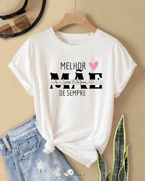 T-shirt Melhor Mãe de sempre