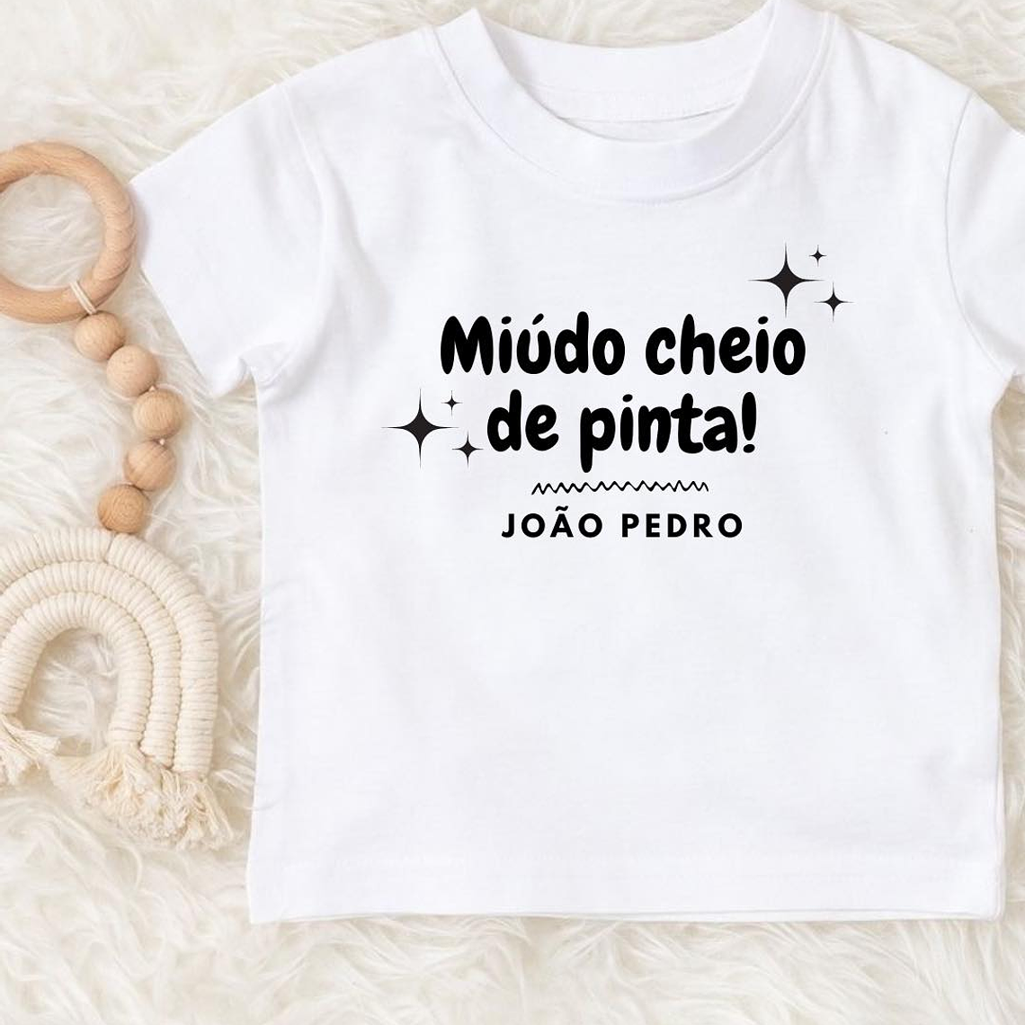T-shirt Miúdo cheio de pinta 1