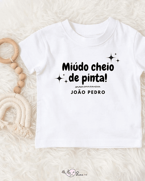 T-shirt Miúdo cheio de pinta