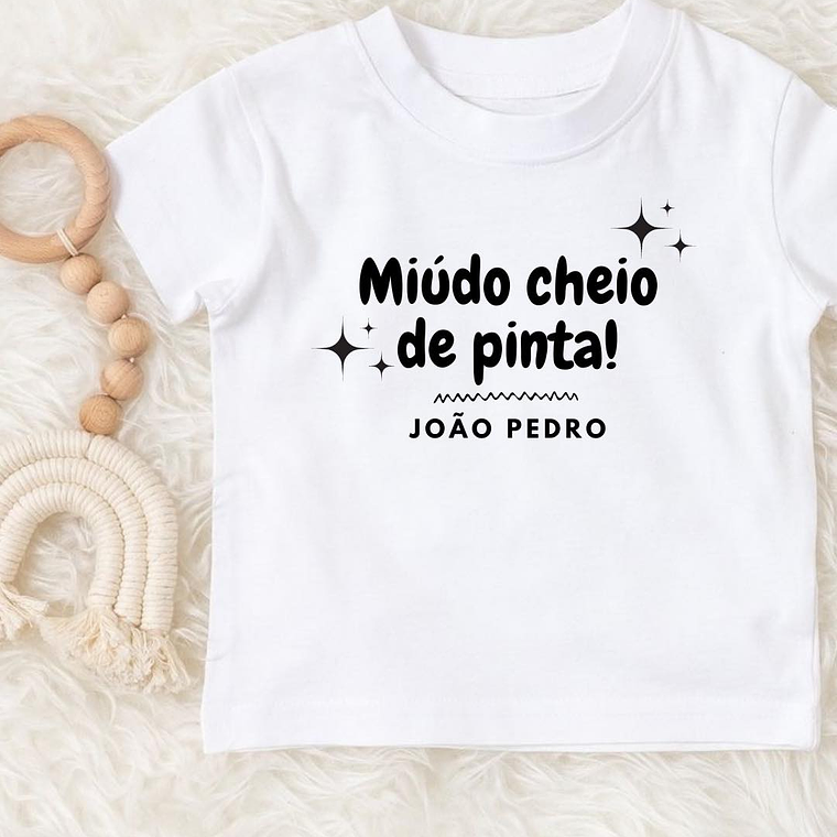 T-shirt Miúdo cheio de pinta 1
