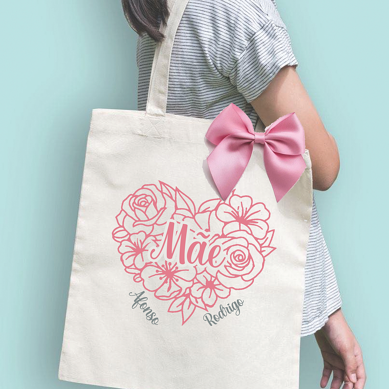Tote Bag Mãe Floral 2
