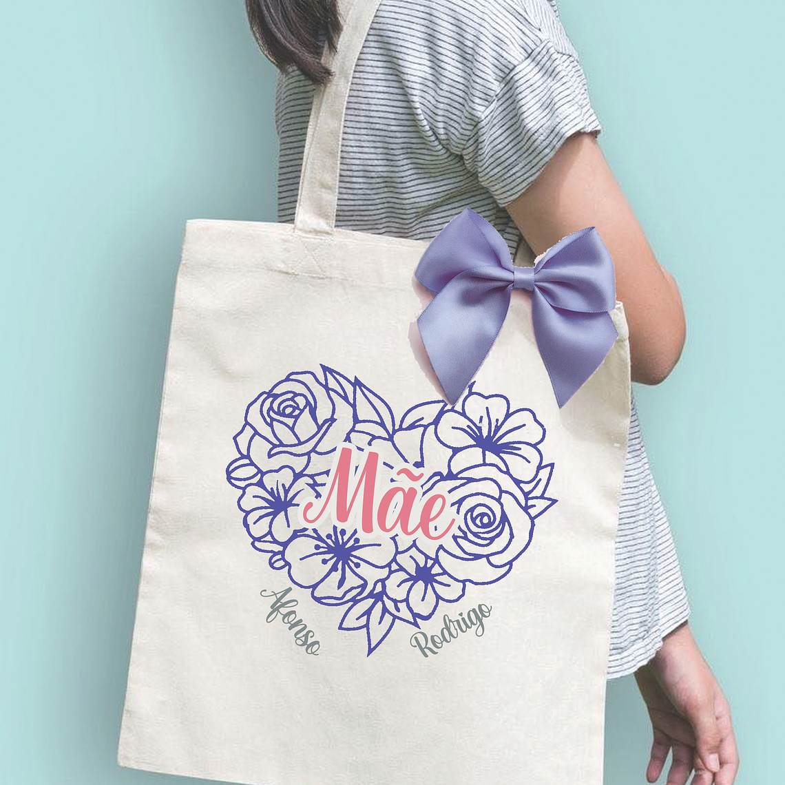 Tote Bag Mãe Floral 1