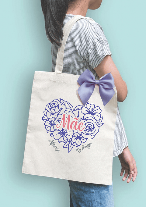Tote Bag Mãe Floral