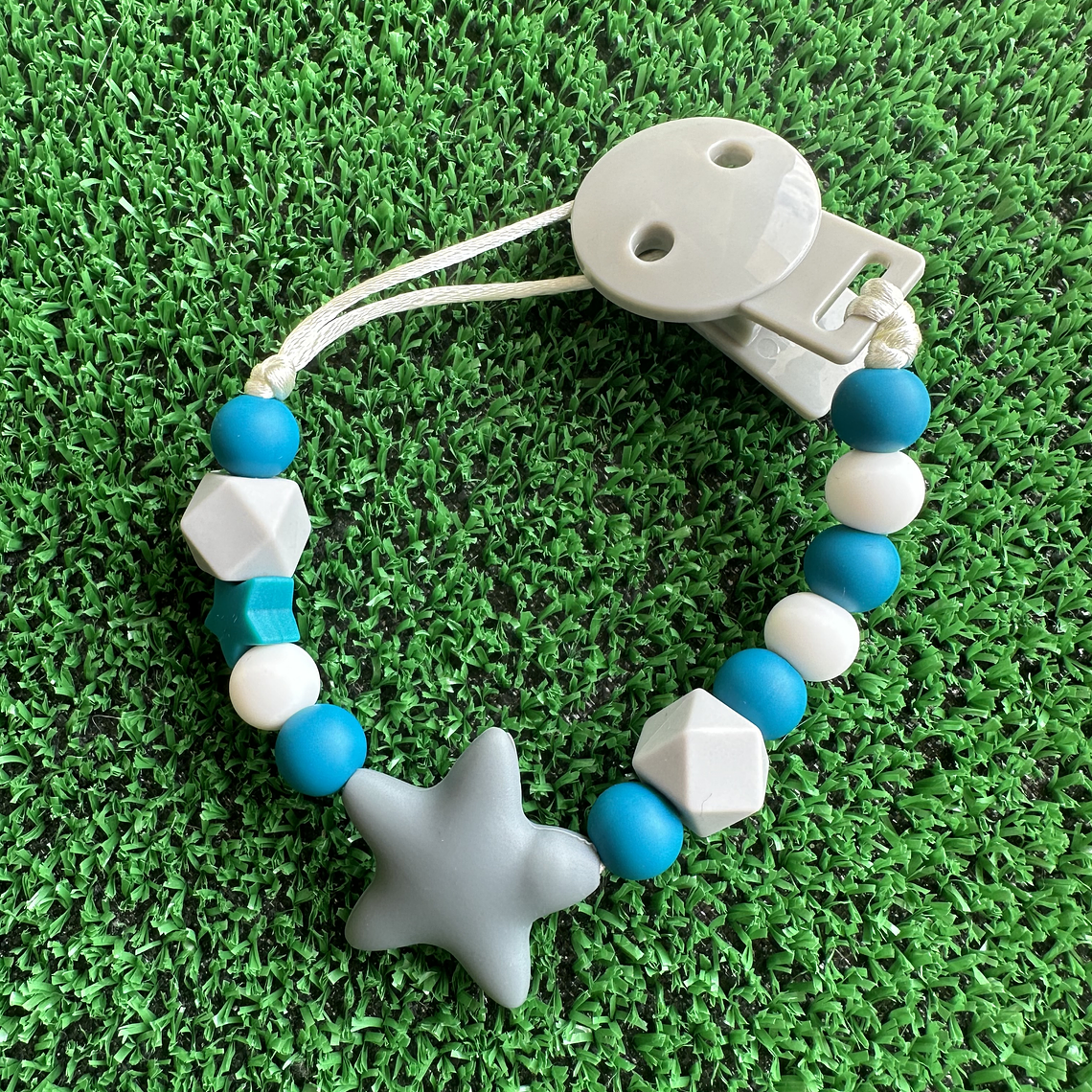 Prende chupeta mordedor silicone | verde 1