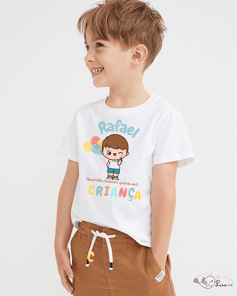 T-shirt Quero ser criança