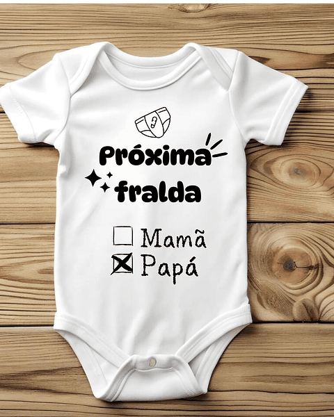Body Próxima fralda