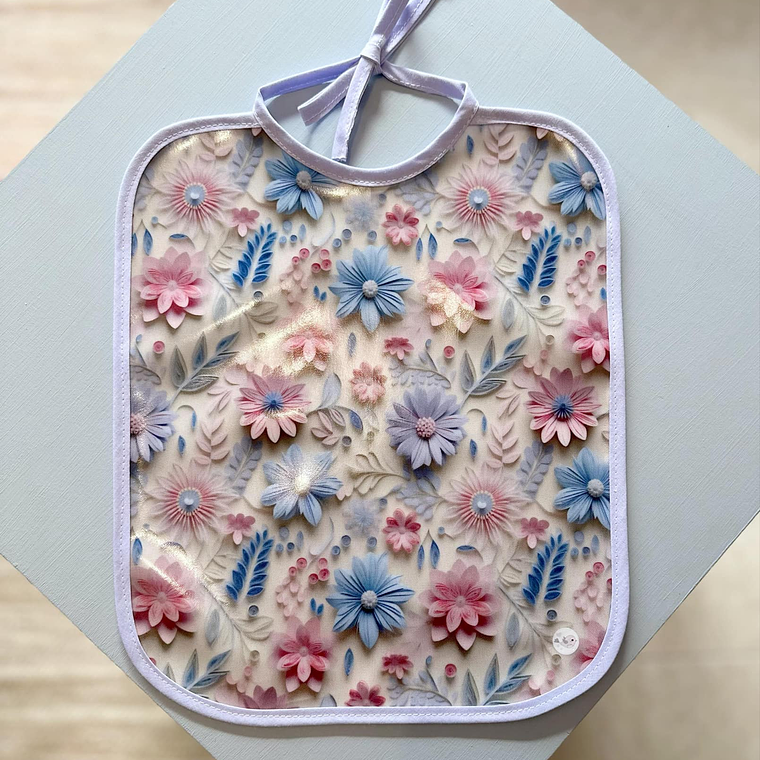 Babete Papa Floral 3D 1