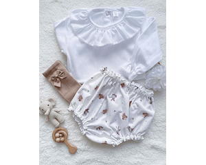 Tapa-Fraldas Bosque Encantado rosa | 3-6meses