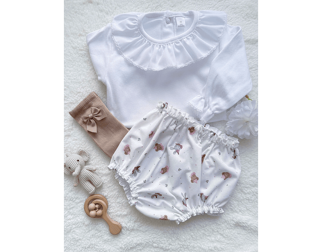 Tapa-Fraldas Bosque Encantado rosa | 3-6meses