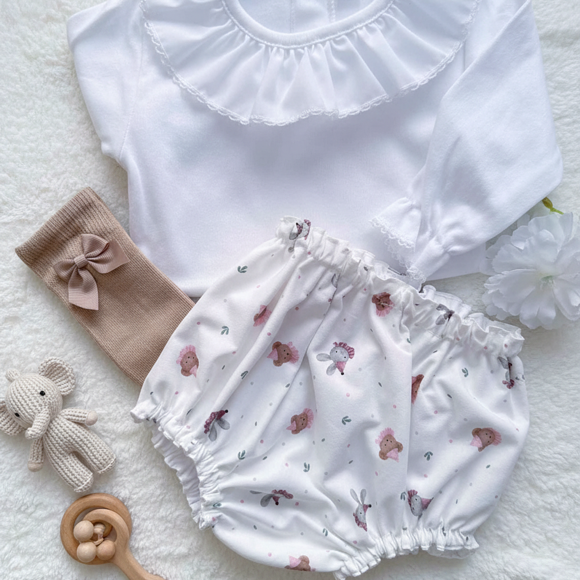 Tapa-Fraldas Bosque Encantado rosa | 3-6meses 1