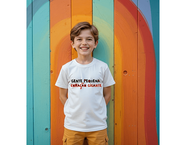 T-shirt “Gente Pequena, Coração Gigante”