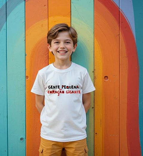 T-shirt “Gente Pequena, Coração Gigante”