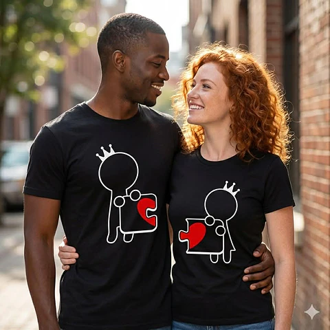 T-shirt Puzzle do Amor