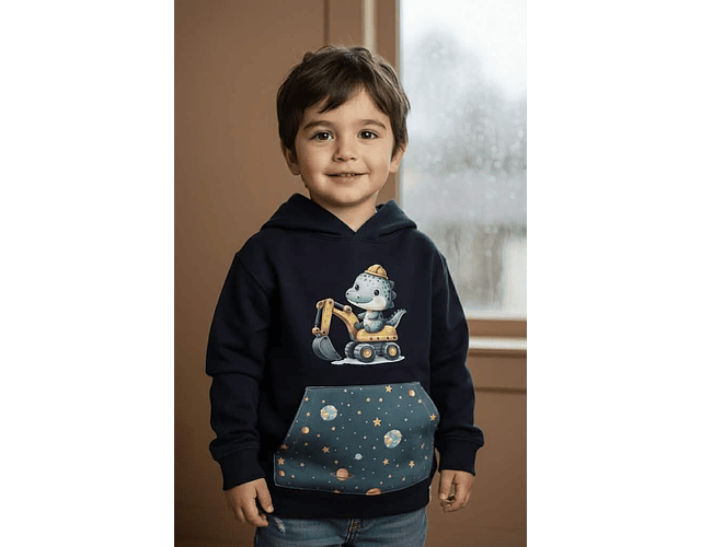 Sweat capuz Dinossauro | 4-5 anos
