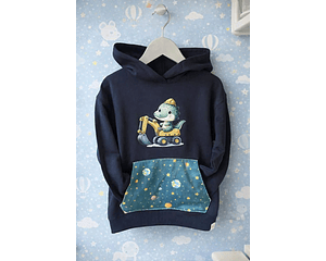 Sweat capuz Dinossauro | 4-5 anos