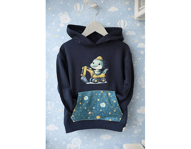 Sweat capuz Dinossauro | 4-5 anos