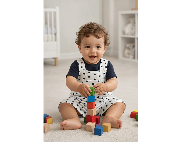 Macacão Estrelas Azuis