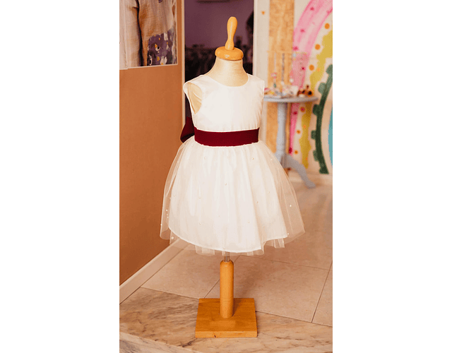 Vestido de Cerimónia Laço Bordeaux | 6 anos