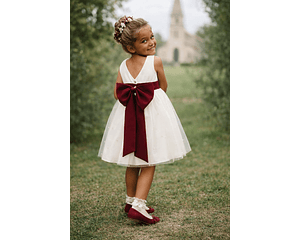 Vestido de Cerimónia Laço Bordeaux | 6 anos