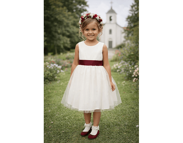 Vestido de Cerimónia Laço Bordeaux | 6 anos