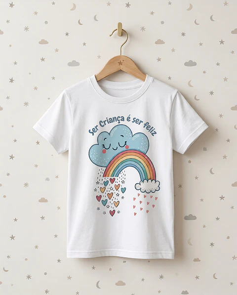 T-Shirt Ser Criança é ser Feliz