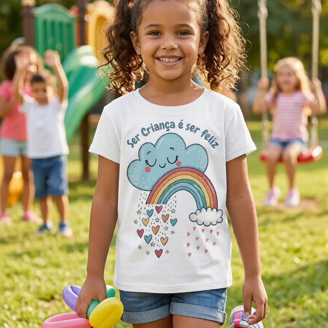 T-Shirt Ser Criança é ser Feliz 2
