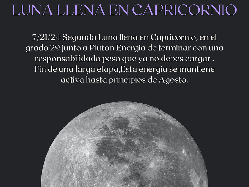Luna llena en Capricornio