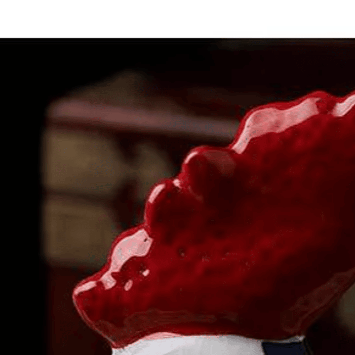 Figura de Galo/Galinha, em Porcelana craquelada – Decoração Azul e Branca Estilo Clássico 9