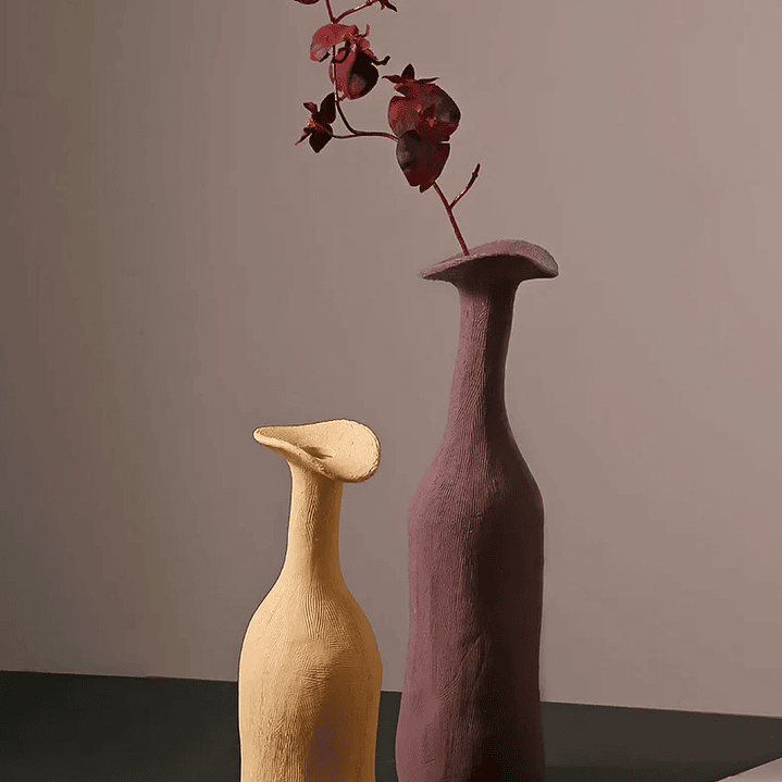 Vaso de Cerâmica Estilo Nórdico – Decoração Moderna em Tons Morandi 14