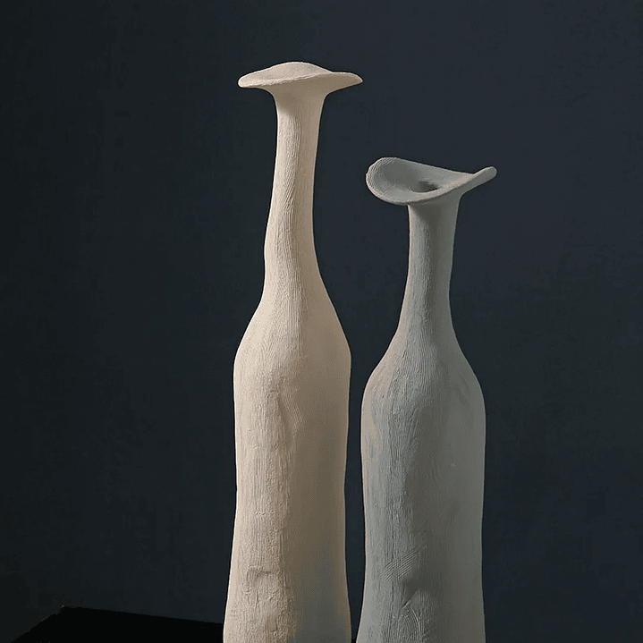 Vaso de Cerâmica Estilo Nórdico – Decoração Moderna em Tons Morandi 15