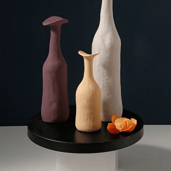 Vaso de Cerâmica Estilo Nórdico – Decoração Moderna em Tons Morandi 18