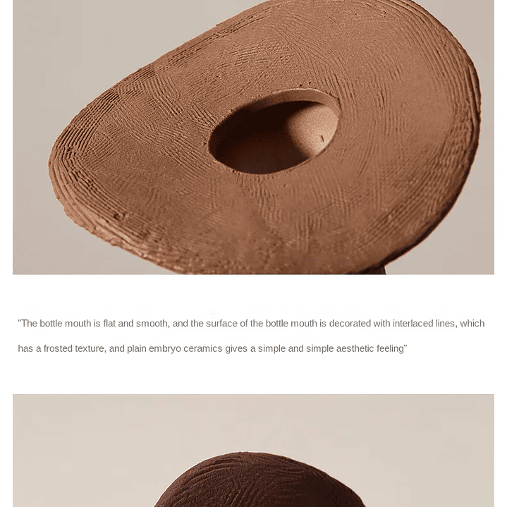 Vaso de Cerâmica Estilo Nórdico – Decoração Moderna em Tons Morandi 20