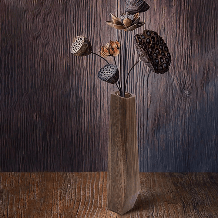 Vaso em Madeira Natural – Peça Decorativa para Ambientes Internos e Externos 6