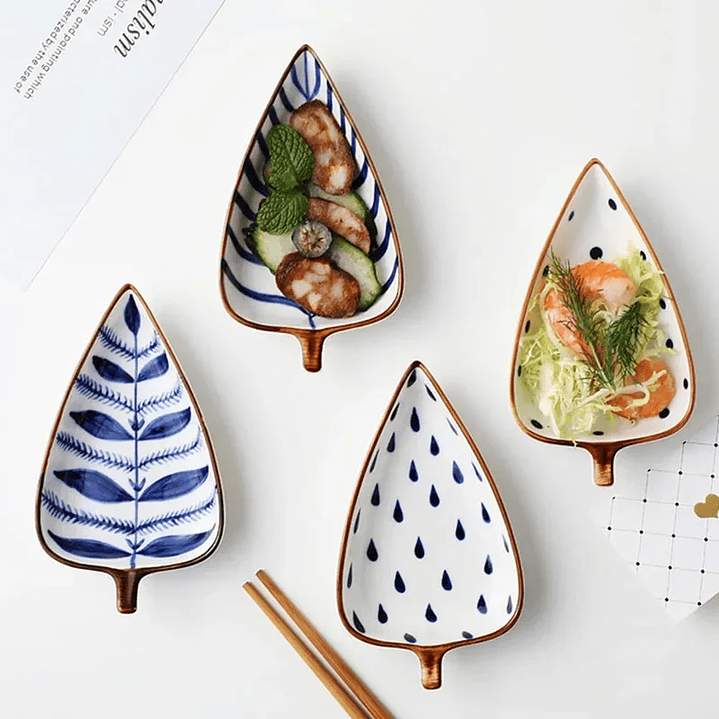 Prato de Cerâmica Folha – Perfeito para Entradas Frias e Apresentações Gourmet 2