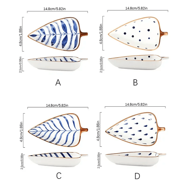 Prato de Cerâmica Folha – Perfeito para Entradas Frias e Apresentações Gourmet 3