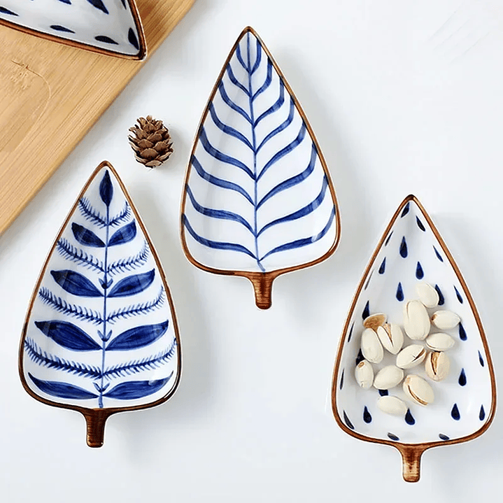 Prato de Cerâmica Folha – Perfeito para Entradas Frias e Apresentações Gourmet 5