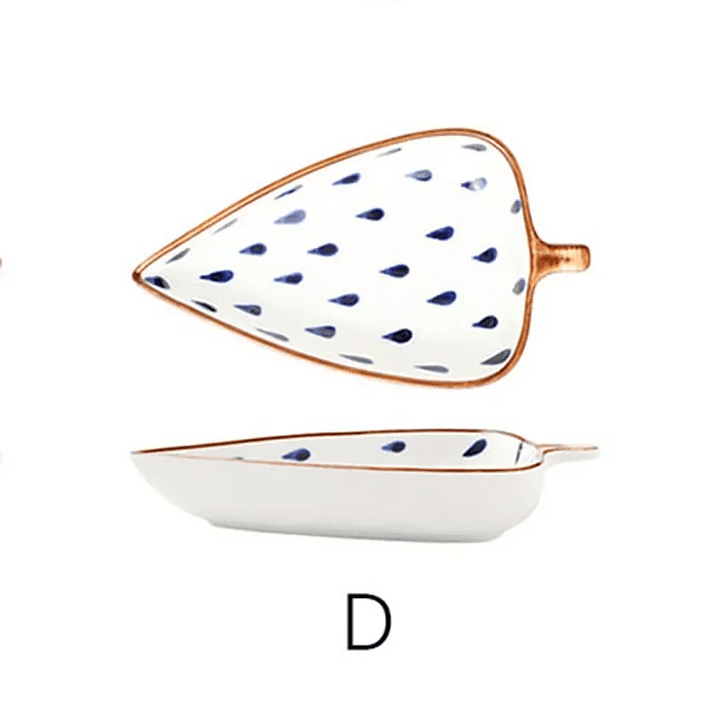 Prato de Cerâmica Folha – Perfeito para Entradas Frias e Apresentações Gourmet 8