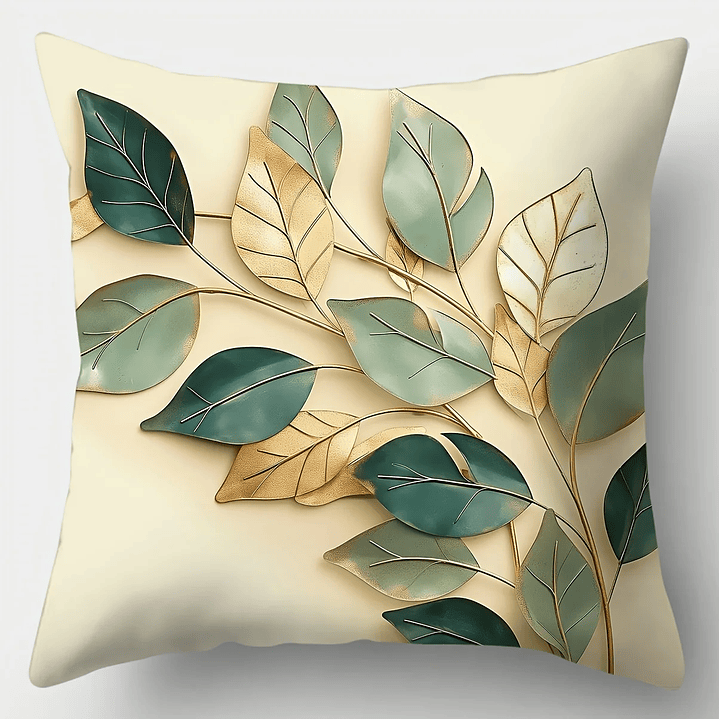 Capa Decorativa de Almofada – Estampa Botânica para Sala, Sofá e Quarto 4