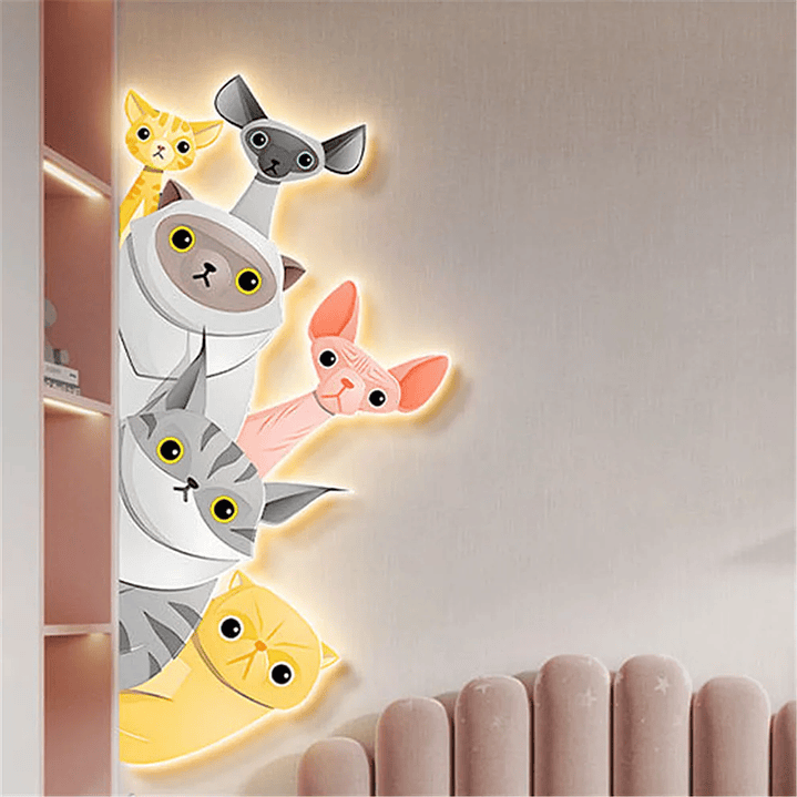 🐾 Candeeiro de Parede LED Infantil com Animais 2