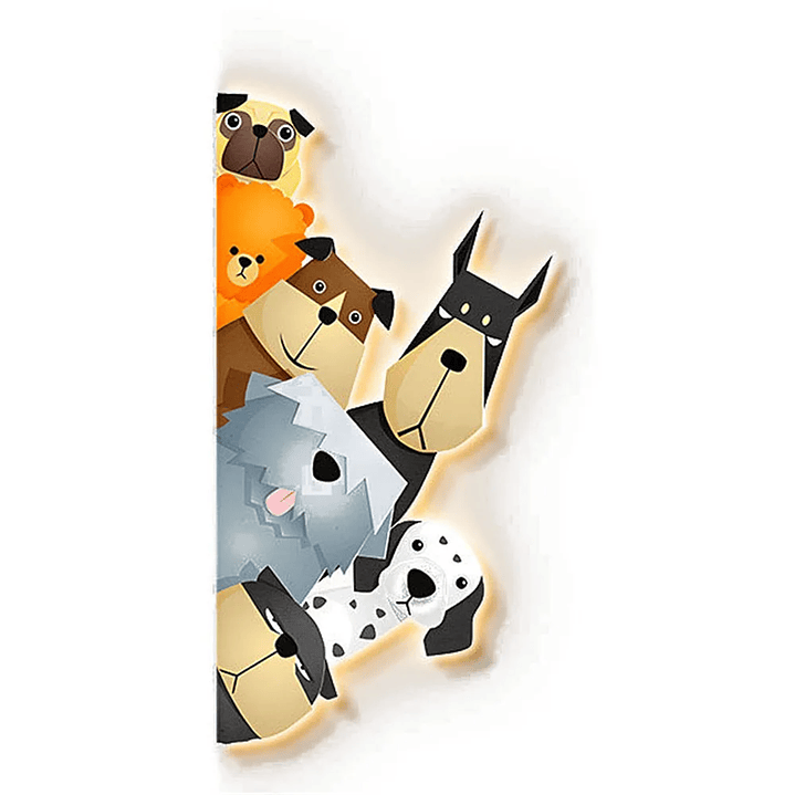 🐾 Candeeiro de Parede LED Infantil com Animais 5