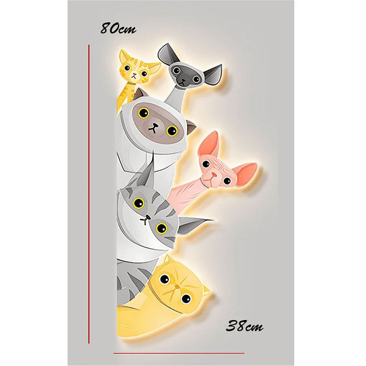 🐾 Candeeiro de Parede LED Infantil com Animais 8