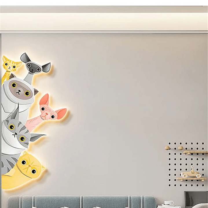 🐾 Candeeiro de Parede LED Infantil com Animais 12