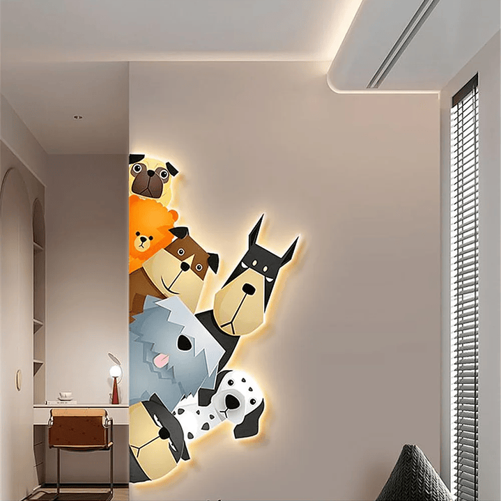 🐾 Candeeiro de Parede LED Infantil com Animais 14