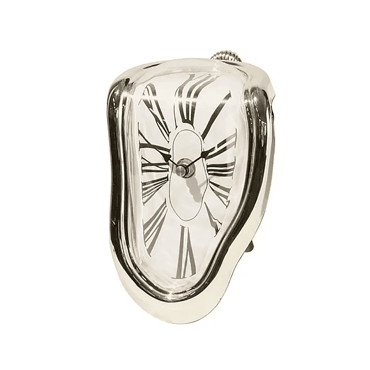 Relógio Derretido Vintage – Arte Surreal e Elegância Silenciosa para Casa ou Escritório 8