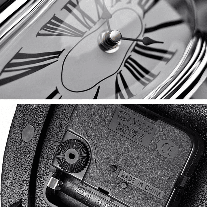 Relógio Derretido Vintage – Arte Surreal e Elegância Silenciosa para Casa ou Escritório 12