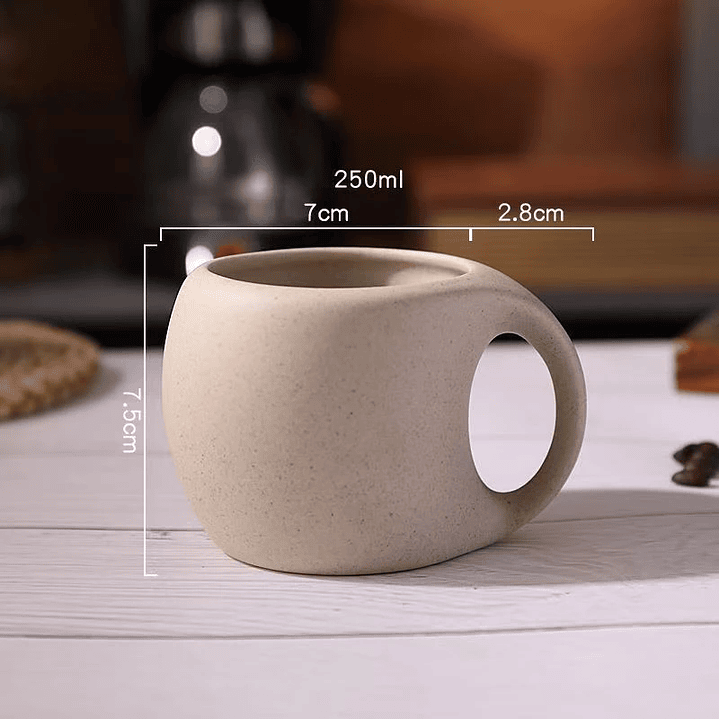 Conjunto Vintage de Chávena e Pires em Cerâmica 220ml – Elegância Retrô para Café, Latte e Chá 3